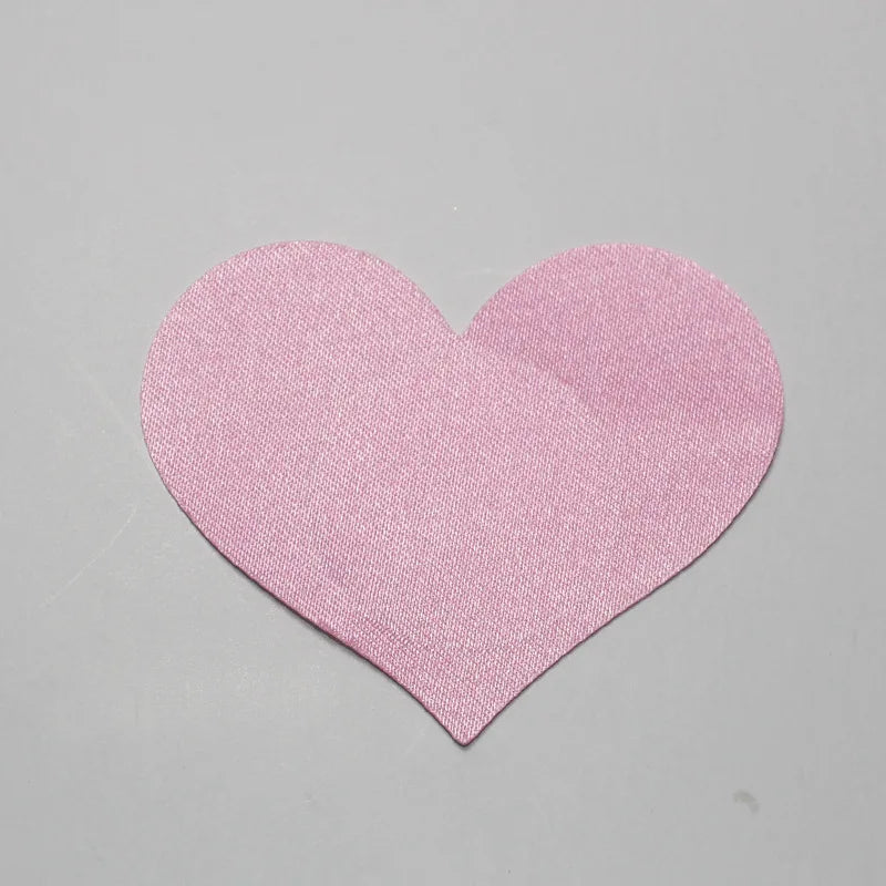 5 Pair Breast Petals Heart Shape Adhesive Nipple Covers Breasts Petals and Sticker Emptied Chest Breast Petals 4 Colors